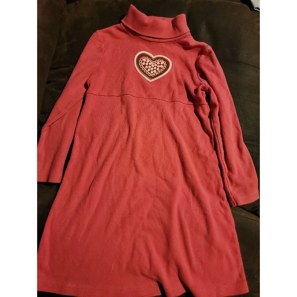Gymboree gingerbread girl heart dress‎ turtleneck size 6